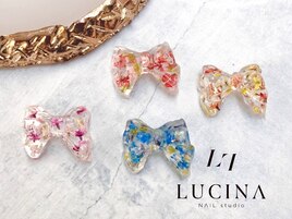 W-902　大人可愛い押し花リボン