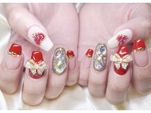 ミナミネイル(MINAMI NAIL)/中華風キラキラ