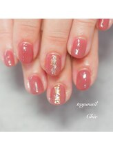 たゆ ネイル(たゆnail)/くすみピンクシェルネイル☆