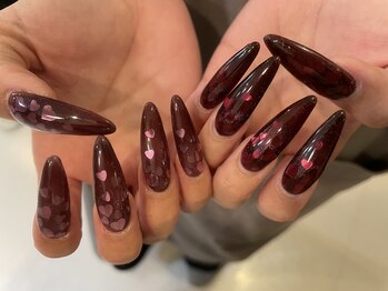 リラエス(Rela S)/バレンタインネイル