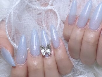 しゅわしゅわブルー/夏ネイル