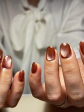 フィルネイル(fil nail)/ショート×ブラウンマグネット