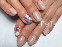 ペルテ 浦和(Per Te)/お花ネイル/春ネイル/持ち込み