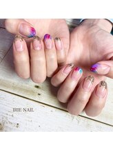 アイリーネイル(IRIE NAIL)/ジェルネイル　手描き4本アート