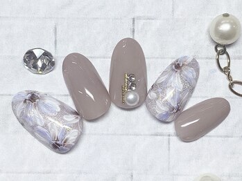 アルセア 上野御徒町店(Alcea)/フラワー オーロラネイル 上品