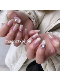大人女子♪きれいビジューネイル