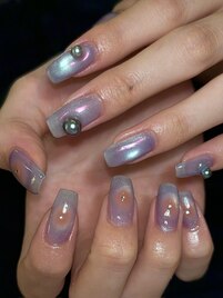 キラキラニュアンスネイル