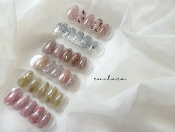 エミルカ(EMILUCA)の写真/デザインに迷う方にもおすすめの定額ネイル♪トレンドを取り入れた可愛いデザインを定額でご用意しています
