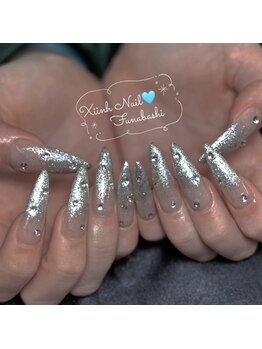 キラキララメロングネイル