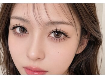 ネオシア(NEOXIA)の写真/流行りの束感！人気ダブルフラット上下マツエクでボリューム目の形に合わせて◎