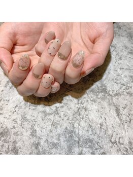 アティックネイルアトリエ(attic nail atelier)/ハーフミラーネイル★