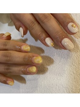 ネイルズトーキョー(nails TOKYO)/はちみつ　ちぐはぐ　ぷくぷく