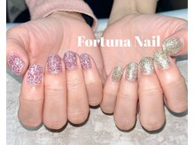 フォルトゥーナ 神田(Fortuna)/アシンメトリーフラッシュネイル