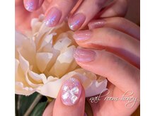 ハニー(honey)/ピンク&リボンネイル♪