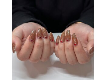 キャンアイドレッシー 前橋小相木店(Can I Dressy)/フラッシュネイル+パーツ追加