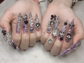 ジュエミーネイル 大阪心斎橋(jewme nail)/クロム/クロムハーツ/十字架