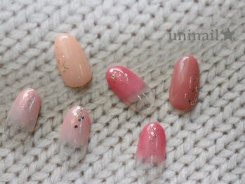 ユニネイル(uninail)/先端ラメラインorホロちらし