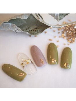 ハナビューティ アシヤ(Hana Beauty Ashiya)/大人カラーで春ネイル