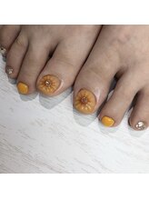 ニーズ ネイル(needs nail)/ぷっくりひまわりネイル＊