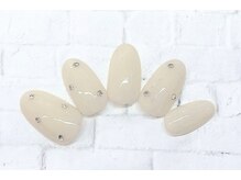 アルセア 上野御徒町店(Alcea)/シンプルネイル　ストーン