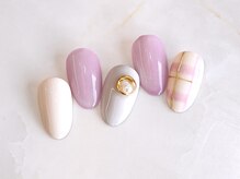 ニットチェック☆くすみカラー