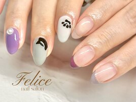 アシメ/フレンチ/猫