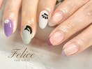 アシメ/フレンチ/猫