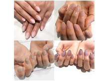 アース ネイルアンドアイラッシュ 甲府昭和店(HAIR & MAKE EARTH Nail&Eyelash)の雰囲気（シンプルデザインネイル　ナチュラルで可愛く　7000円）