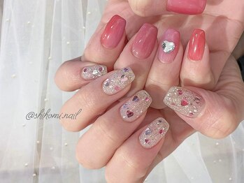 ネイル アヴァンス あべのルシアス店(Nail AVANCE.)/キラキラハートネイル 太田