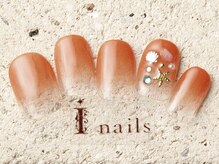 アイネイルズ 町田店(I nails)/サマー海パーツグラデ7980円