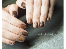 バレンタインネイル