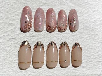 ネイルサロン ビエン(Nail salon BIEN)の写真/シンプルデザインでも個性的に!!オフ込定額ネイルをご予算に合わせてご用意☆丁寧な施術でリピーター多数!