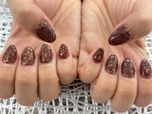 ディーネイル 池袋(D-nail)/〇大人ボルドーワンカラー