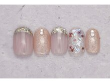 ネイルサロンプリッシュ 横浜店(prish)/6月号 6000円　キラキラ　花