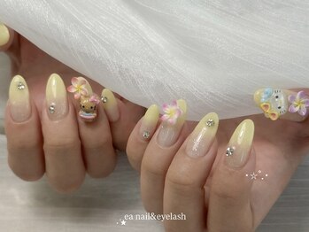 エア(ea)/イエロー夏◎* ネイル