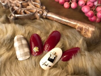 チェック・パフューム×ボルドー