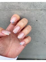 ユージューネイルルーム(UJU nail room)/マーブルフレンチ春