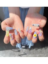プルースラウンジ トウキョウ(Plus Lounge TOKYO)/キラキラPOPネイル☆13200円