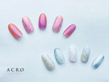 アクロネイル アンド アイ(ACRO NAIL&EYE)の写真/爪の形、長さ、チビ爪でお悩みの方に◎まるで自爪がそのまま伸びたような仕上がりで美フォルムへ☆