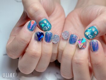 ココ(KOKO)/お持ち込みネイル/ブルー