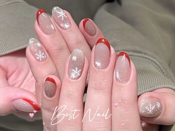 ベストネイル 渋谷109前店(Best Nail)/雪/フレンチネイル