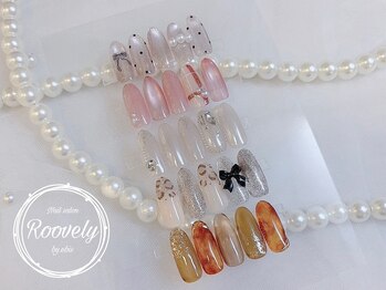ルブリー(roovely)の写真/大好評☆選べる定額ネイル【シンプル5種 初回￥7300/華やか5種 初回￥8300】最先端トレンドネイル