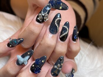 ダークブルーnail