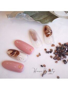 ハナビューティ アシヤ(Hana Beauty Ashiya)/大人ニュアンスネイル