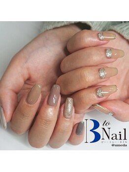 ビートゥーネイル 梅田(B to Nail)/アシンメトリーネイル