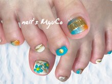 ネイルズミューコ(nail's MyuCo)/ターコイズネイル