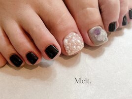 天然石フット♪親指アート¥8480