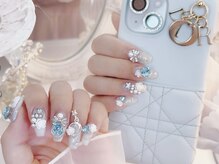 メイプルジェム(Maplegem)/水色ネイル