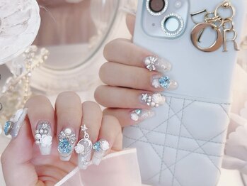 メイプルジェム(Maplegem)/水色ネイル