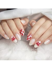 【チェックネイル】